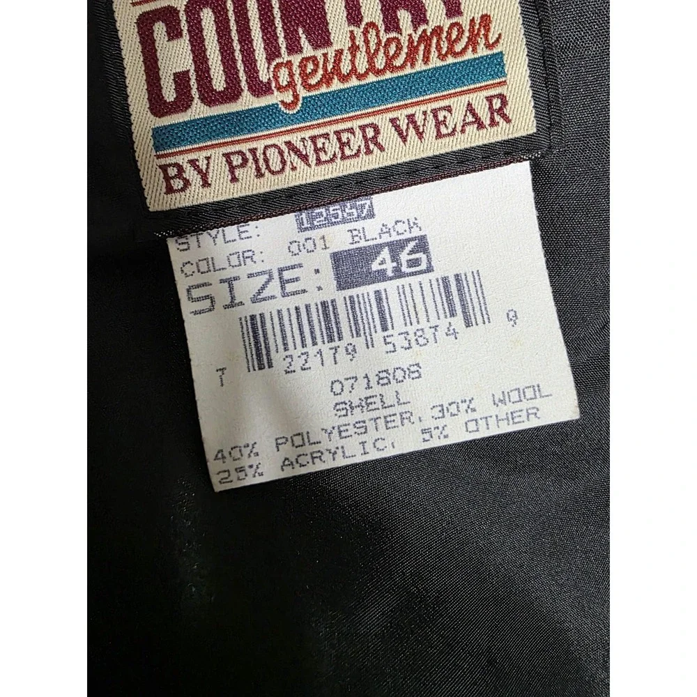 Country Gentlemen Pioneer Wear Old Money Western Tweed Blazer Jacket Mens 46